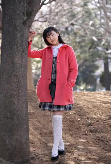 Youko Sasaoka – Japanese Woman Strips Out of Her Uniform Skirt and Stockings