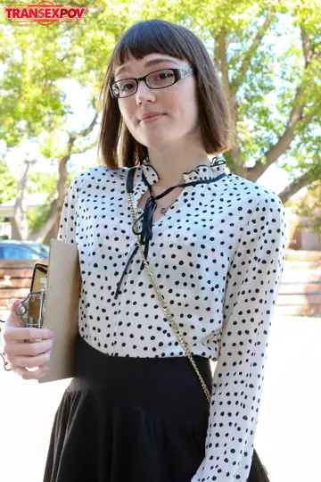 Petite Trans Woman Enjoys Missionary Sex in POV