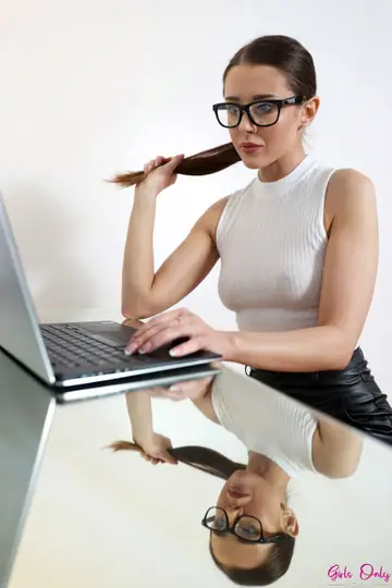 Sybil A Kailena – Czech Lesbians Strip and Fuck in Leather and Yoga Pants at the Office