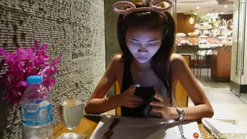 Petite Asian Amateur Poses Nude and Fucks POV