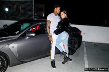 Karmen Karma – Brunette with Big Enhanced Tits Rides a Huge Black Cock Anally