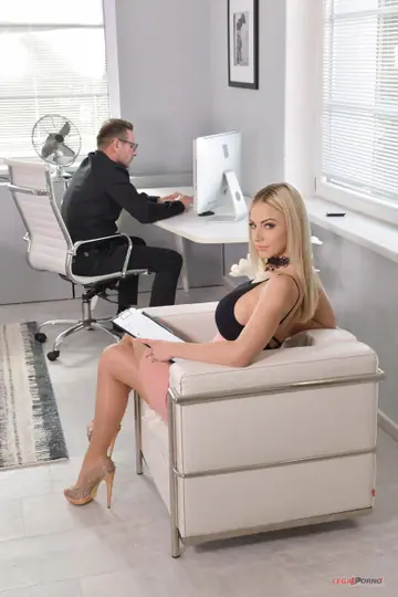 Nathaly Cherie – Busty Czech Blonde Takes Deep Anal in Heels and Finishes on Tits