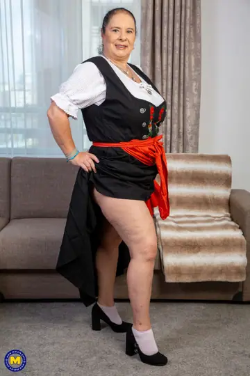 Abby Titts – Busty European Brunette in a Skirt and Heels Takes Two Men Anally