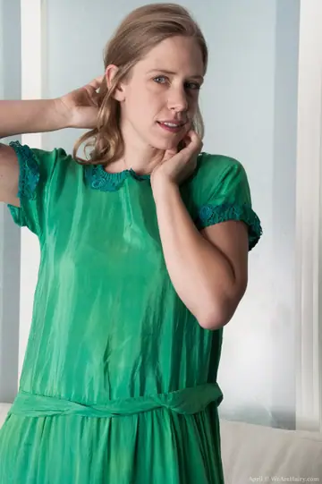 Carmen December – Mature Blonde Strips Off Her Dress to Show Her Hairy Pussy