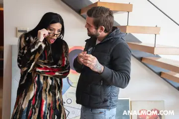 Julia De Lucia – Tattooed Latina in Lingerie and Glasses Gets Fucked Doggy Style
