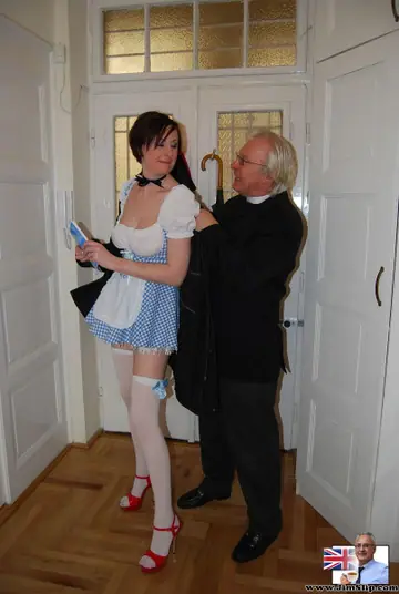 Lara Latex – Tall British Brunette Undresses for a Threesome with Two Men