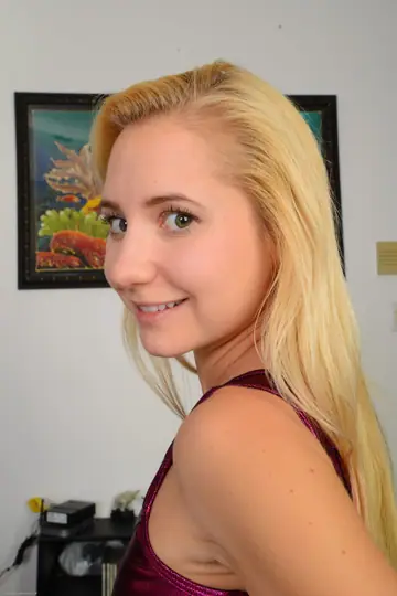 Odette Delacroix – Short-Haired Blonde Undresses and Shows Her Puffy Pussy
