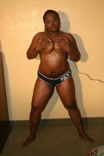 Ebony PAWG in Panties Sucks Cock and Takes a Cumshot