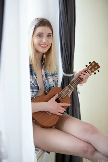 Freya Mayer – Blonde Russian Strips Nude and Shows Her Big Natural Tits