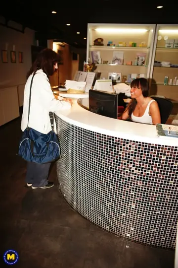 Mature European Women Wash and Lick in the Bathroom