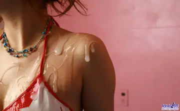 Asian Woman with Big Tits Takes Group Cumshot in Stockings