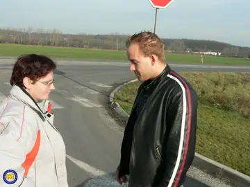 Mature European BBW Shows Her Big Tits and Pussy in the Car