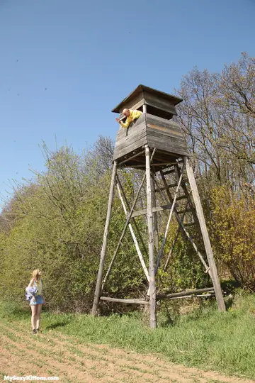 Abigaile Johnson – Blonde Czech in a Skirt Gets Fucked in the Forest