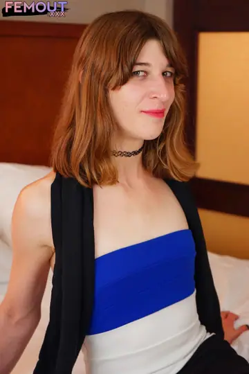 Trans Woman Undresses and Toys Her Ass with a Dildo