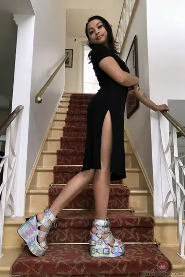 Iris Ivy – Asian Latina in Panties Shows Her Hairy Pussy and Sexy Toes