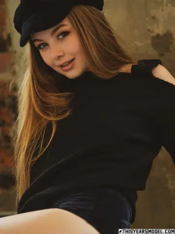Lana Lea – Blonde Strips Out of Her Shorts While Wearing a Funky Cap