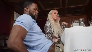 Nina Kay – Curvy European Blonde Gives Handjobs and Takes Anal in Threesome