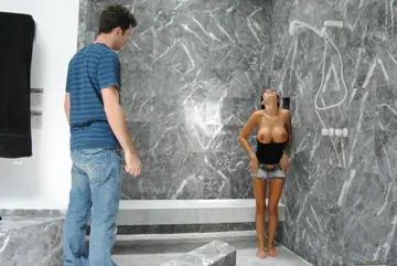 Angelina Valentine – Busty Latina Brunette Takes Anal Doggy Style in the Bathroom