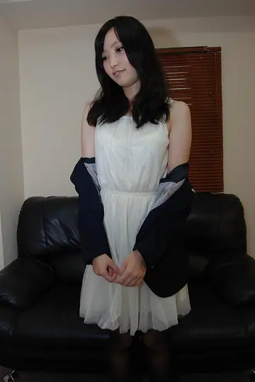 Japanese Woman Strips Off Her Lingerie and Masturbates with a Dildo