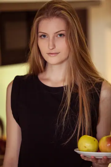 Skinny Ukrainian Redhead Strips Out of Her Lingerie and Jeans