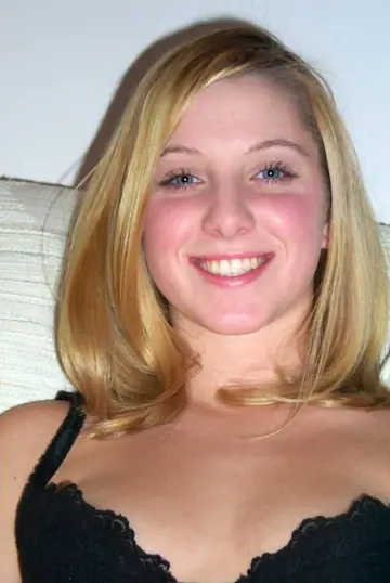 Thick Blonde in Stockings Shows Her Big Tits and Round Ass