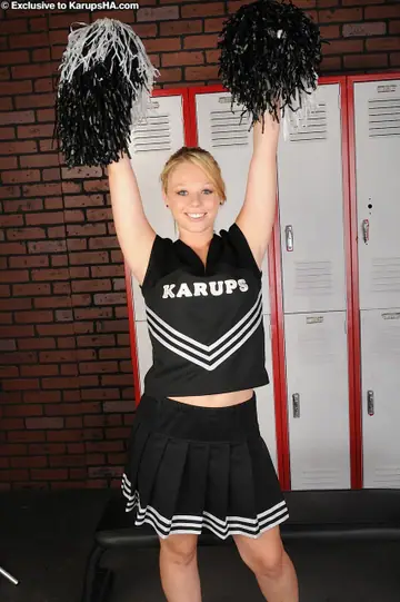 Blonde Latina Strips Out of Her Uniform in the Locker Room