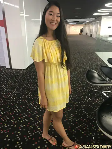 Petite Asian Lifts Her Dress for POV Missionary Sex