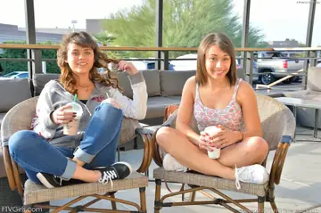 Blair Summers – Two Brunette Latinas Strip Out of Their Jeans for Outdoor Lesbian Sex