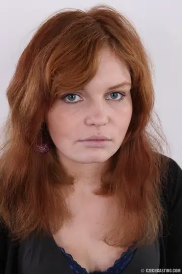 Barbara Babeurre – European Redhead Strips Nude to Show Her Hairy Bush and Small Tits