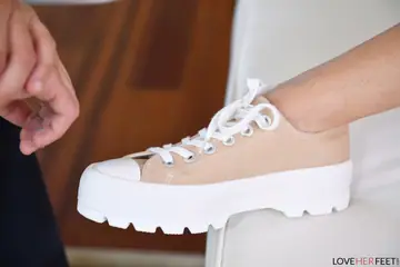 Dakota Tyler – Petite Blonde Gives a Footjob and Gets Fucked by Her Partner