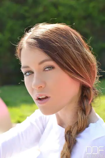 Misha Cross – Polish Redhead in Panties Fingers Herself by the Pool
