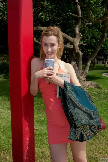 Phoebe Keller – Brunette in a Bikini and Dress Fucks Outdoors