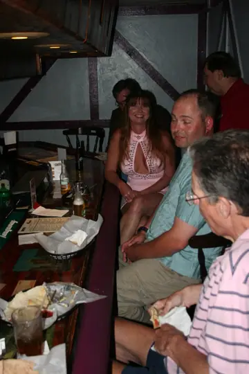 Tracy Lick – Tall French MILF in a Skirt Kisses Men at a Party