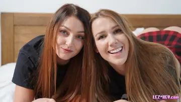 Alexis Crystal – Czech Brunette Lesbian Spreads Her Legs in Stockings and Uniform