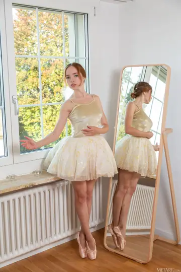 Rinna Ly – Ukrainian Brunette Undresses and Poses by the Window