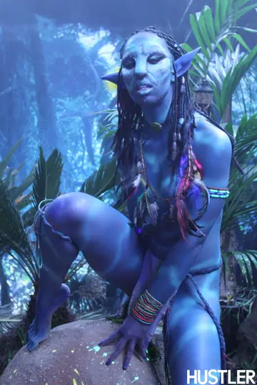 Misty Stone – Ebony Cosplay Model in a Bikini and Costume Strips to Show Her Natural Tits