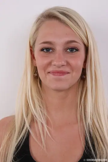 Busty Blonde in a Thong Auditions and Spreads Her Shaved Pussy