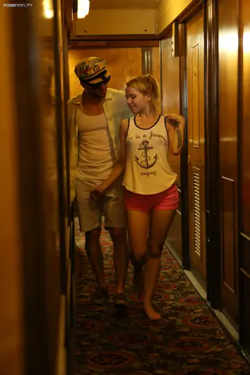 Alina West – Slim Blonde in Shorts Rides Cock for Anal and Spreads Wide