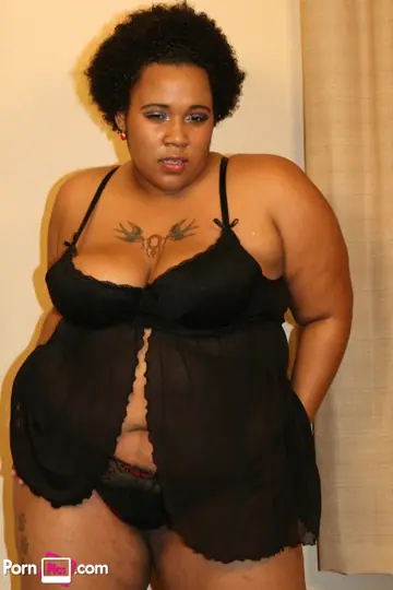 Ebony BBW Stripteases to Show Her Big Ass