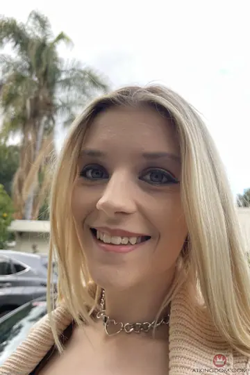 Maria Anjel – Slim Blonde Lifts Her Skirt and Spreads Her Pussy