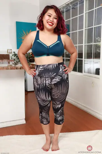 Asian Latina BBW Undresses and Spreads Her Hairy Pussy and Ass Cheeks