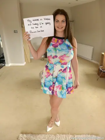 Tasha Holz – Brunette with Big Enhanced Tits Lifts Her Skirt and Pulls Panties Aside