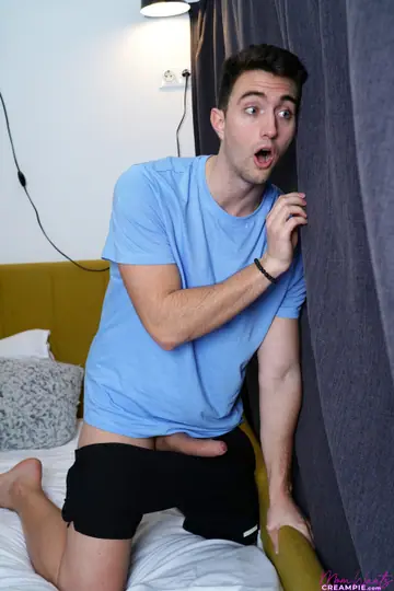 European MILF Takes a Creampie After Spreading for Him