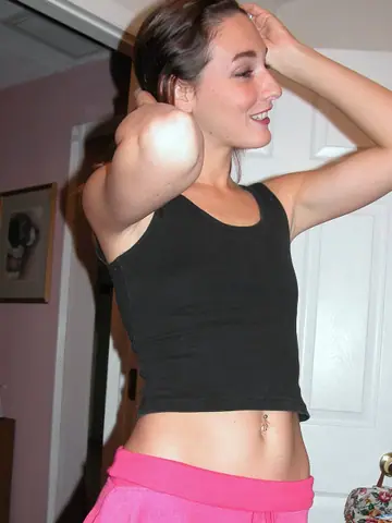 Slim Brunette in a Skirt Gives a Blowjob and Has Sex