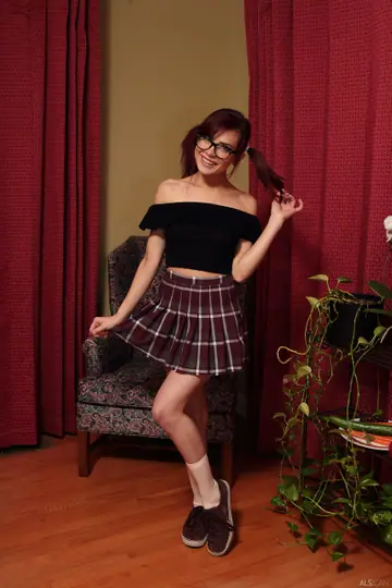 Sabina Rouge – PAWG Redhead in a Skirt Masturbates with a Cucumber
