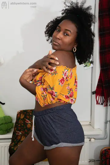 Ebony BBW in Panties Flaunts Her Big Tits and Hairy Bush