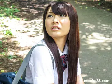 Japanese Amateur Sucks and Rides Cock in the Forest