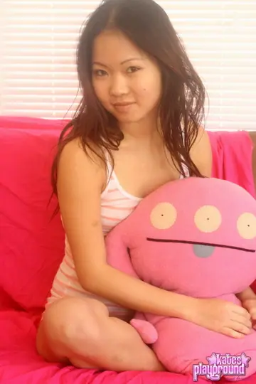 Asian Brunette PAWG in Panties Poses and Shows Her Big Ass