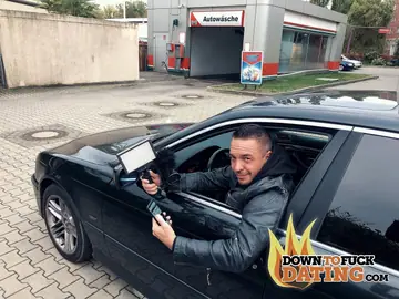German Amateur Gives a Blowjob and Rides Cock Outdoors in Jeans