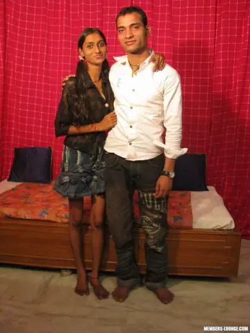 Skinny Indian Brunette Strips Out of Her Skirt and Oils Her Body